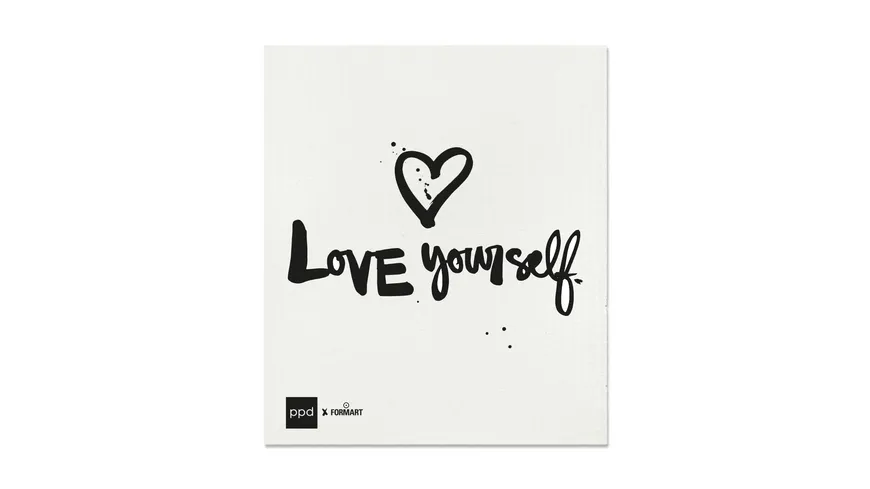 ppd Love yourself Schwammtuch
