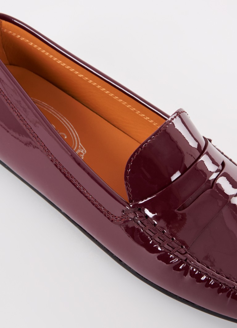 Tod's Gomma skinnmokkasin med patentfinish