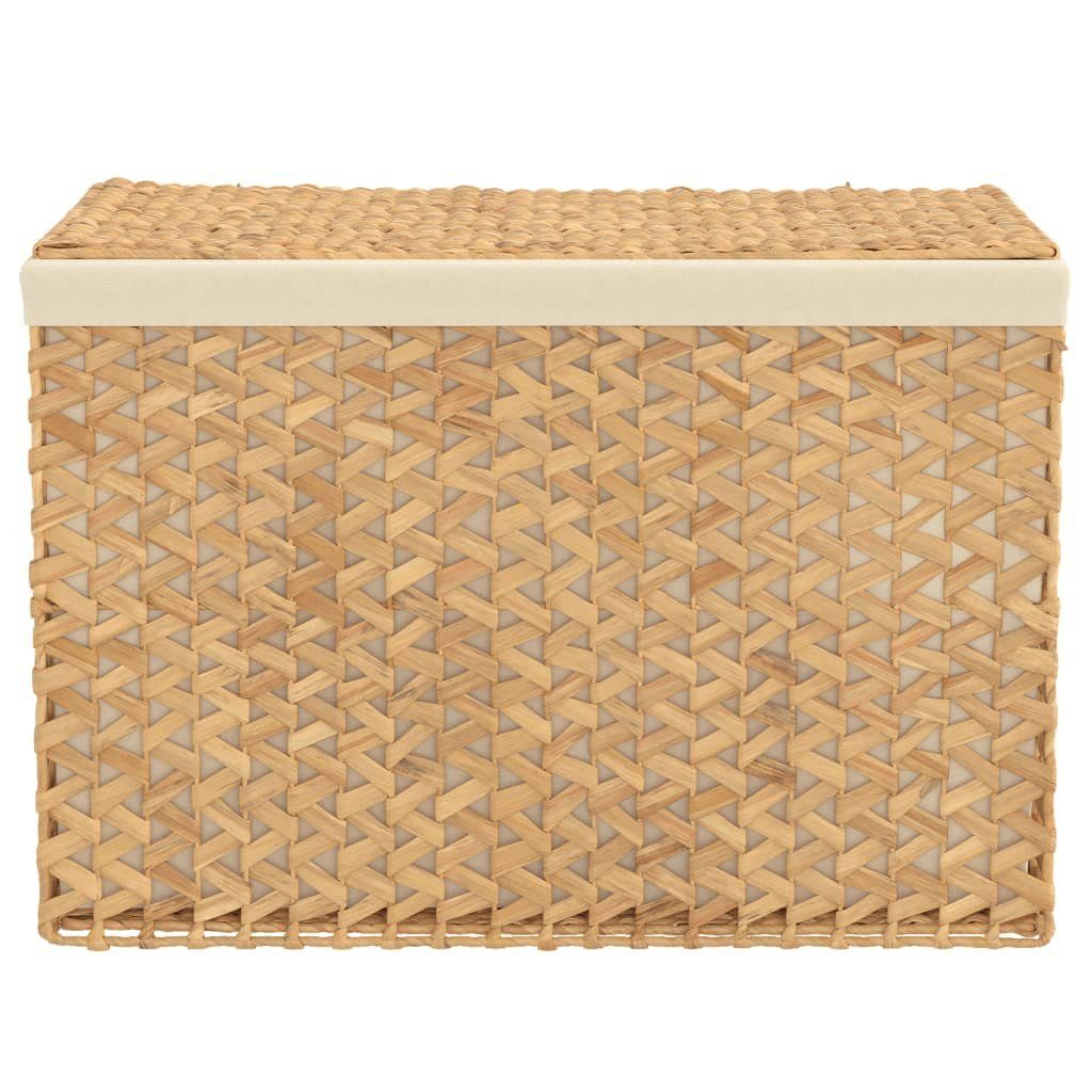 vidaXL Wäschekorb Wäschekorb mit 3 Fächern 75x42,5x52 cm Wasserhyazinthe (1 St)