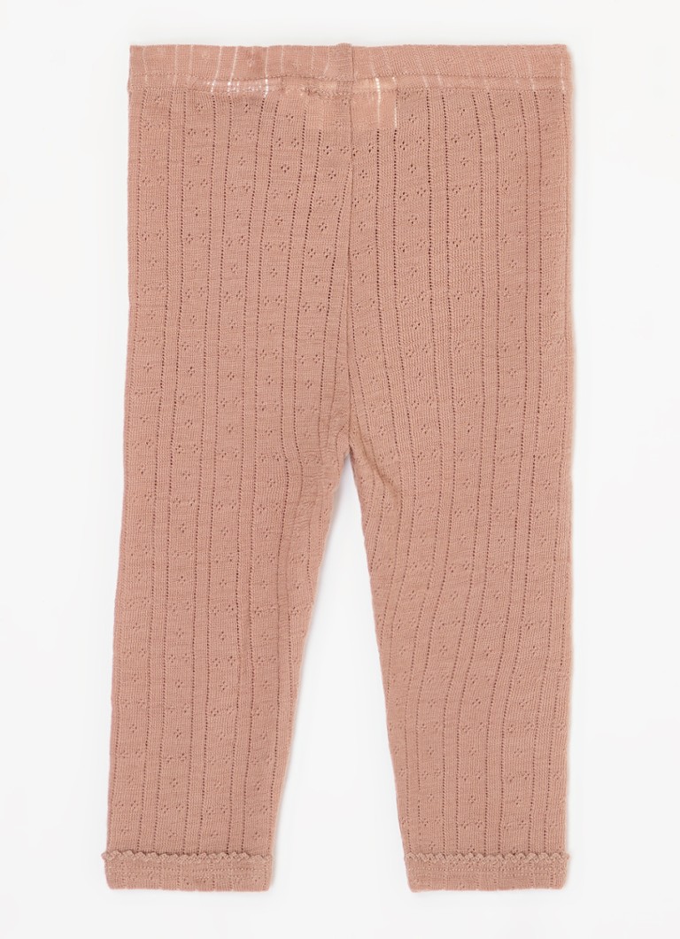 Colanți din lână merinos Lil' Atelier NBF Naima