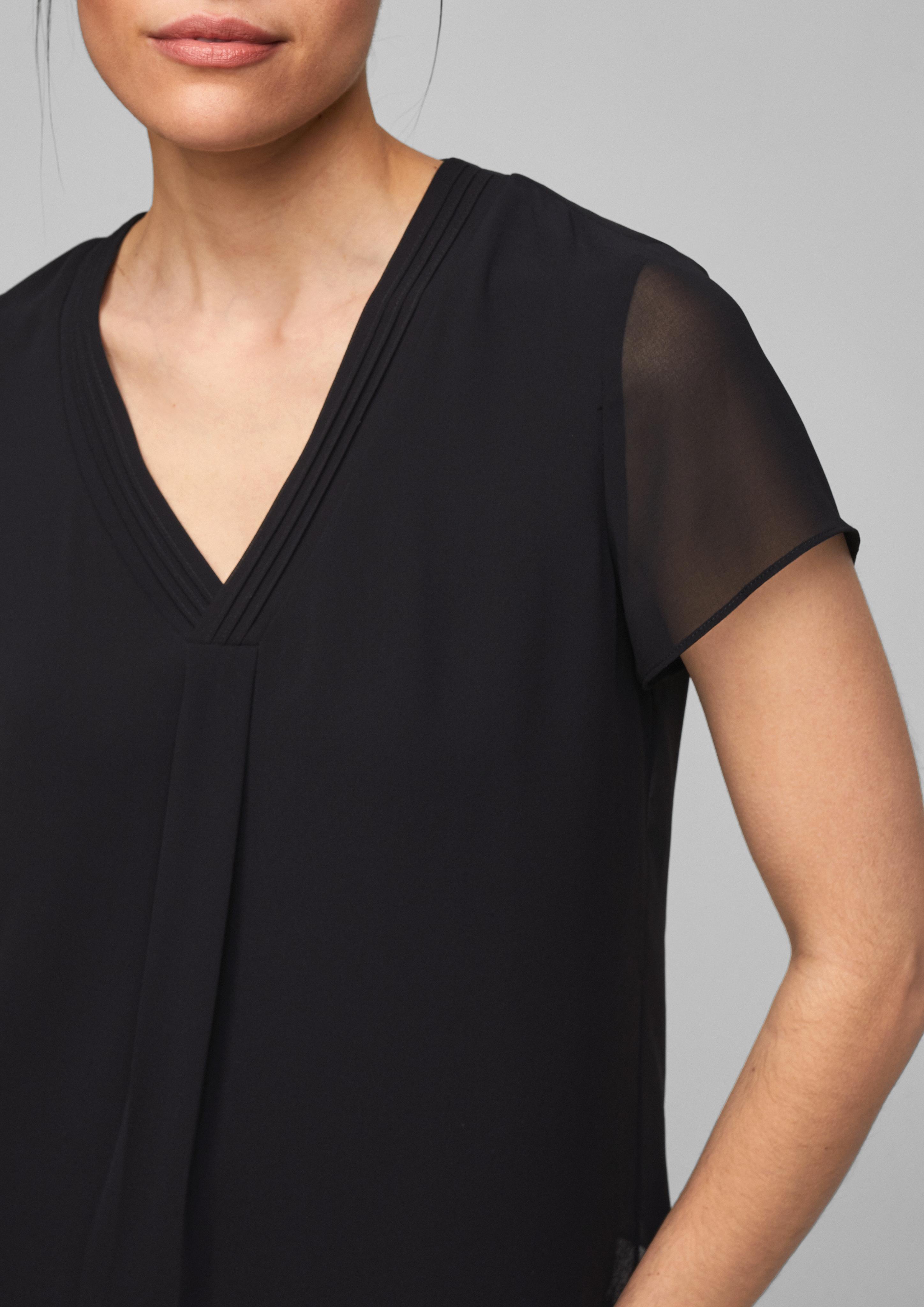 Layering-Bluse aus Chiffon  01.899.12.3121-9999