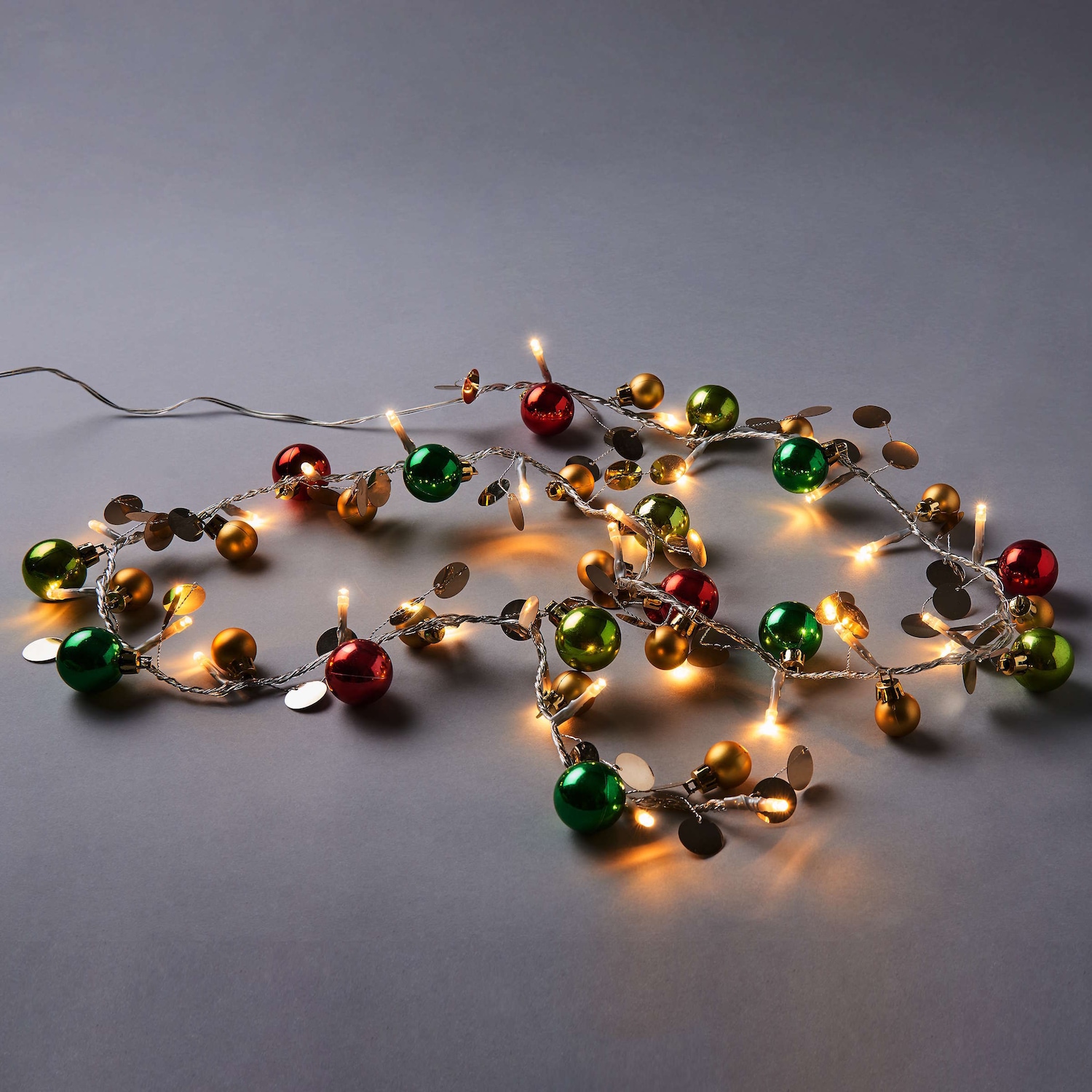 JOLLY LIGHTS LED-Lichterkette mit Kugeln und USB-Batteriefach