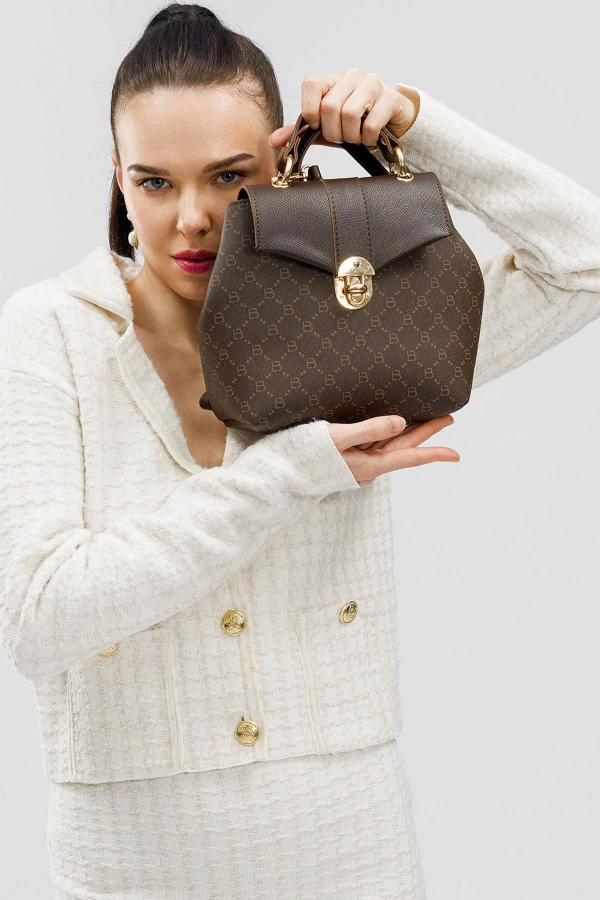 Lucky Bees  Gemusterter Damenrucksack