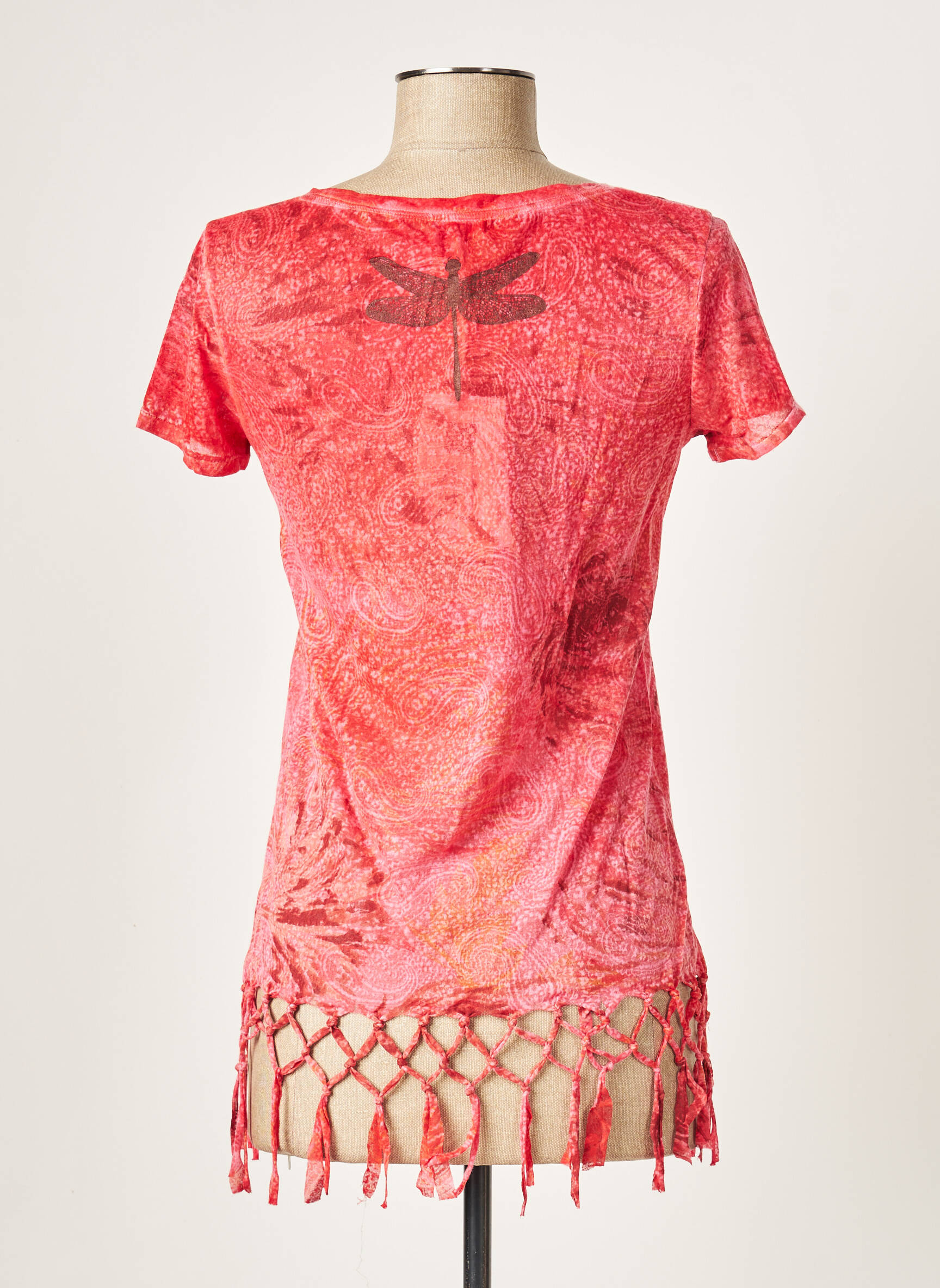 So Soon Tuniquemanchecourte Femme couleur rouge