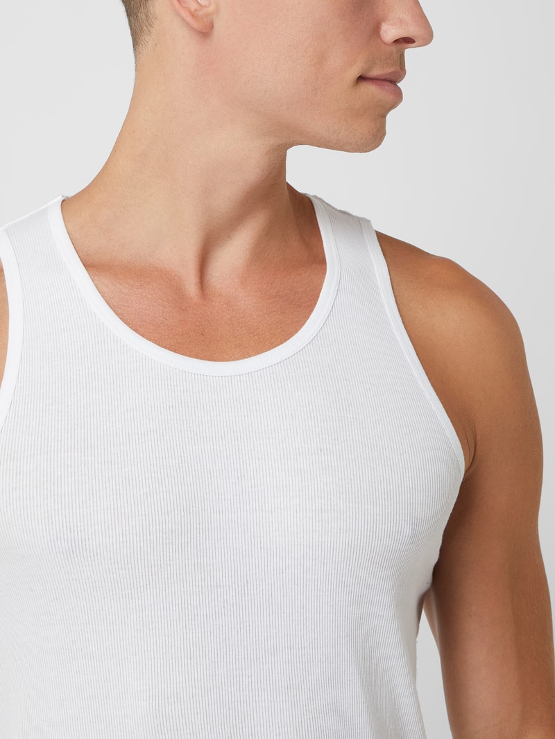 Tanktop aus Baumwolle im 2er-Pack in weiß