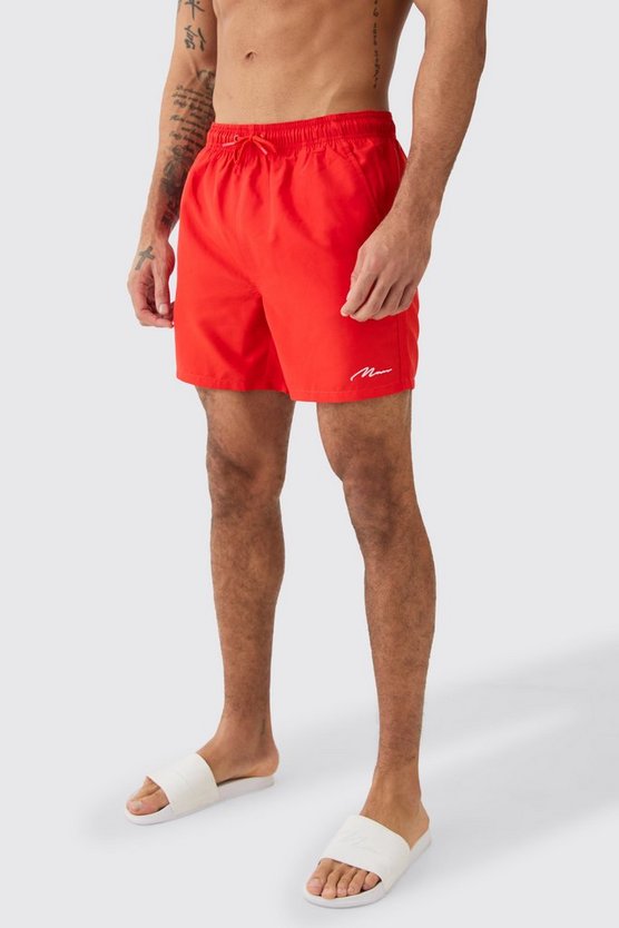 2er-Pack mittellange Man Signature Badehose