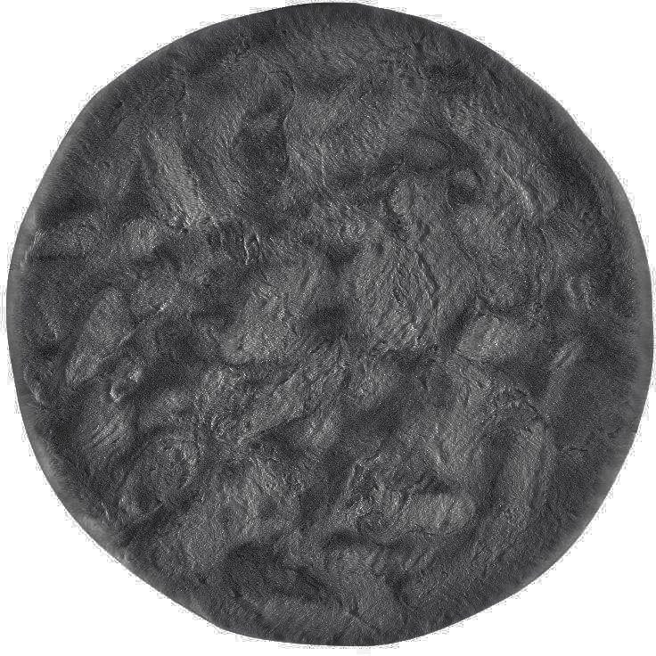 Fellteppich Roger Deluxe, Dekowe, rund, Höhe: 33 mm, Kunstfell, Kaninchenfell-Haptik, weicher Hochflor