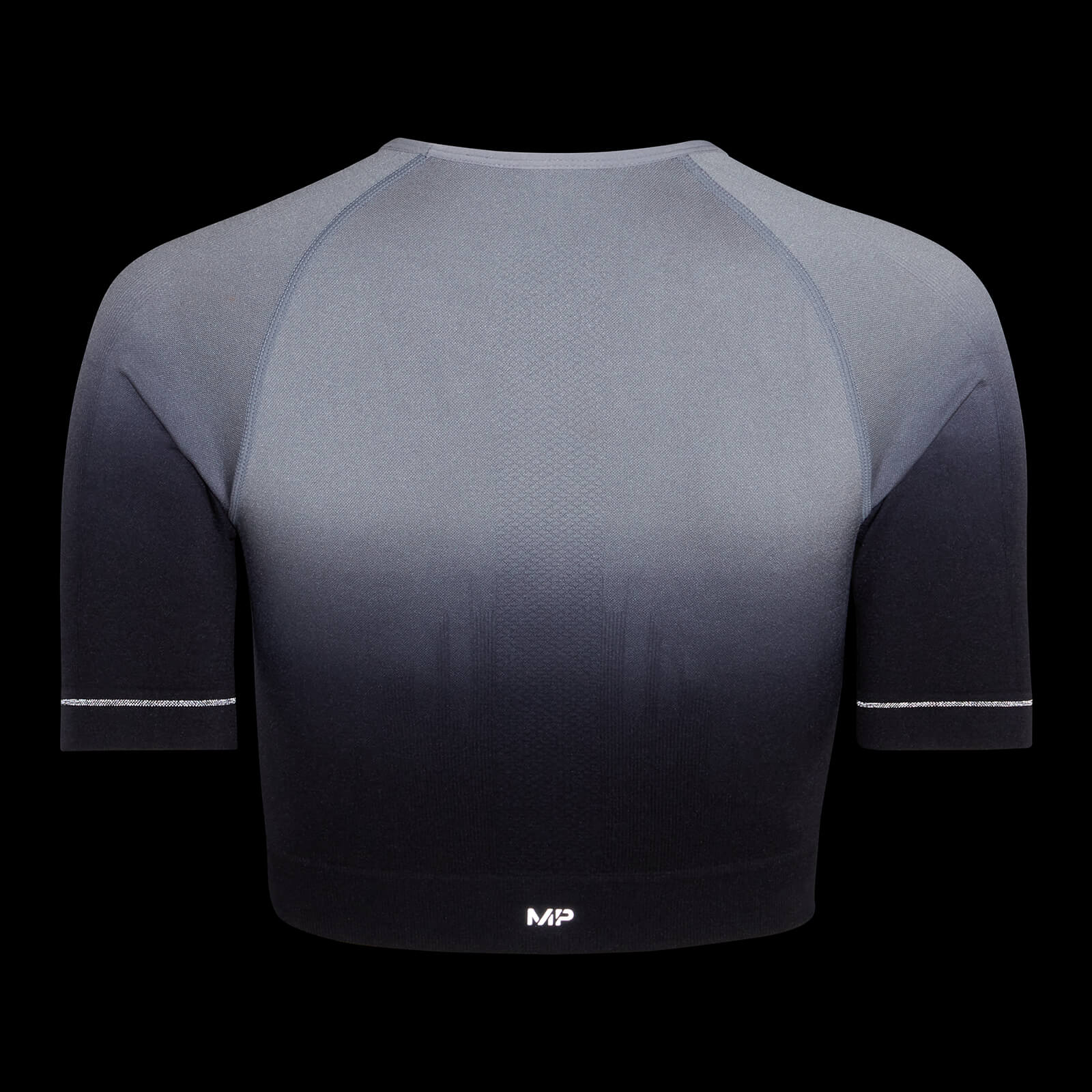 Crop top sans coutures MP Velocity Ultra pour femmes – Noir