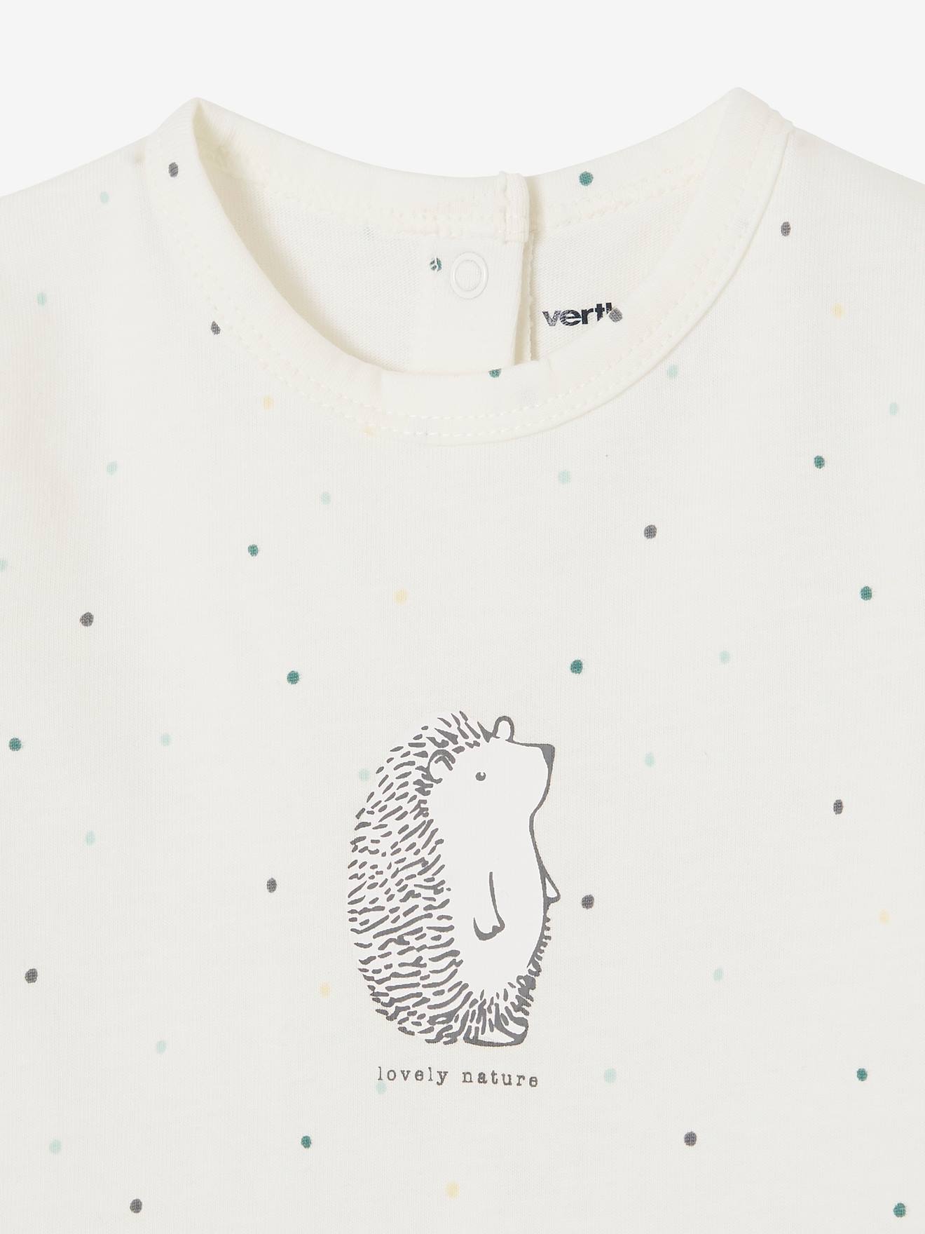 Lot de 2 pyjamas bébé ouverture naissance en cotob bio 