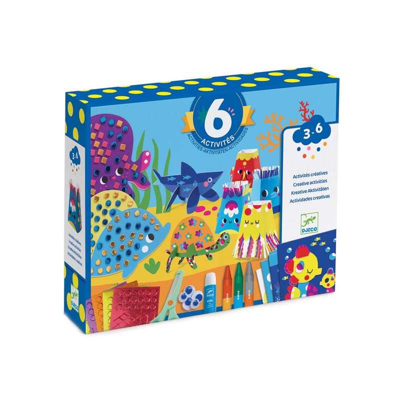 Coffret 6 activités la mer et ses plaisirs Djeco