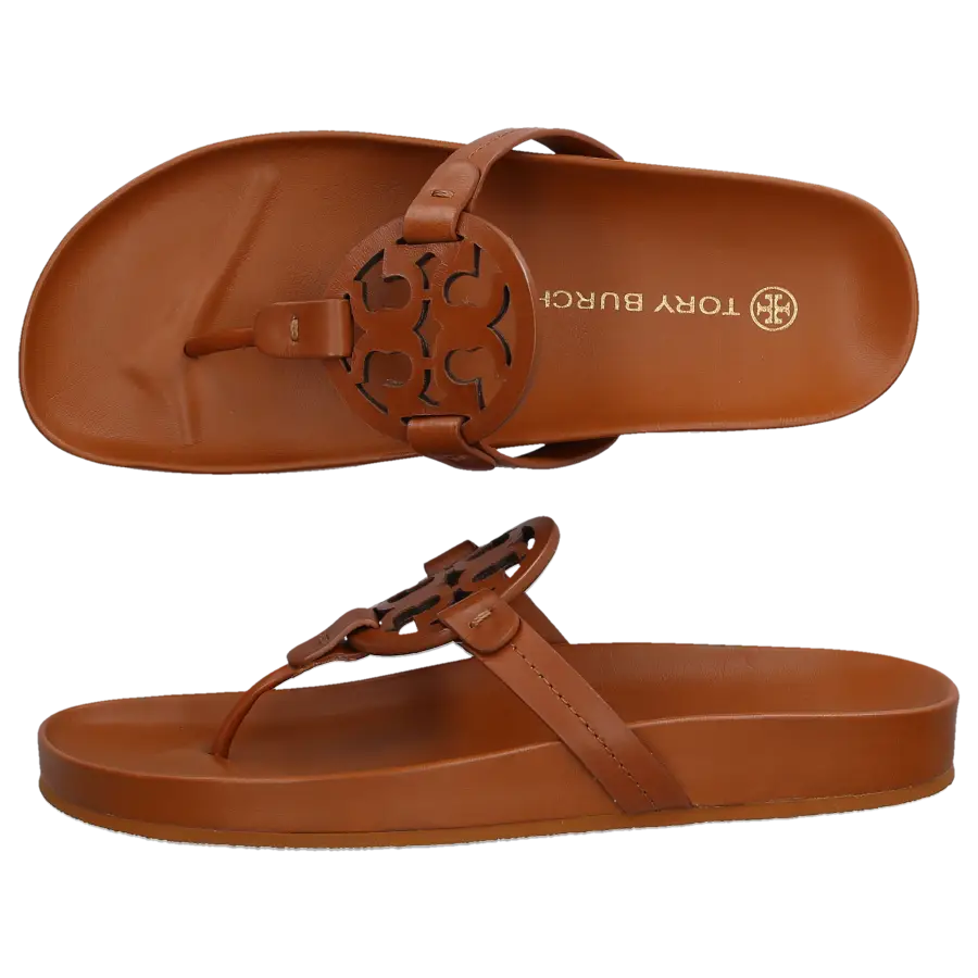 Tory Burch - Sandalen MILLER CLOUD Kalbsleder - braun