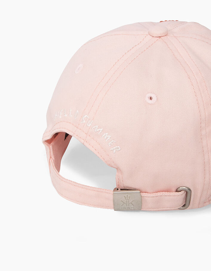 Casquette rose fille