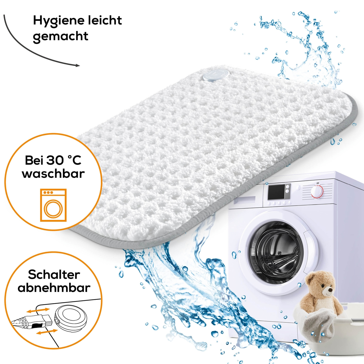 Beurer Heizkissen HK 42 Super-Cosy-Super flauschiges XL Wärmekissen mit 3 Wärmestufen