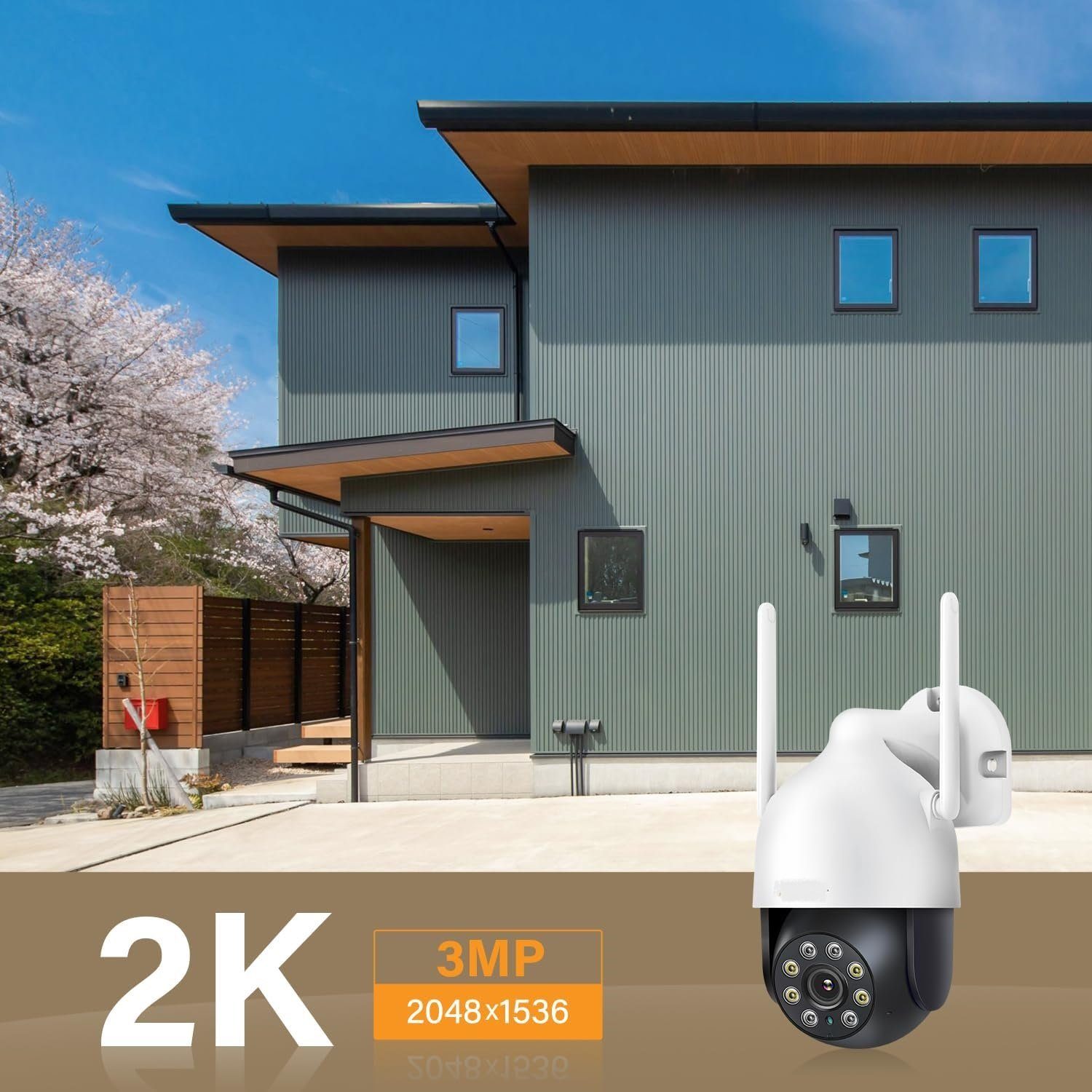 YI Überwachungskamera Aussen WLAN IP Kamera Outdoor PTZ Dome WiFi IP Überwachungskamera