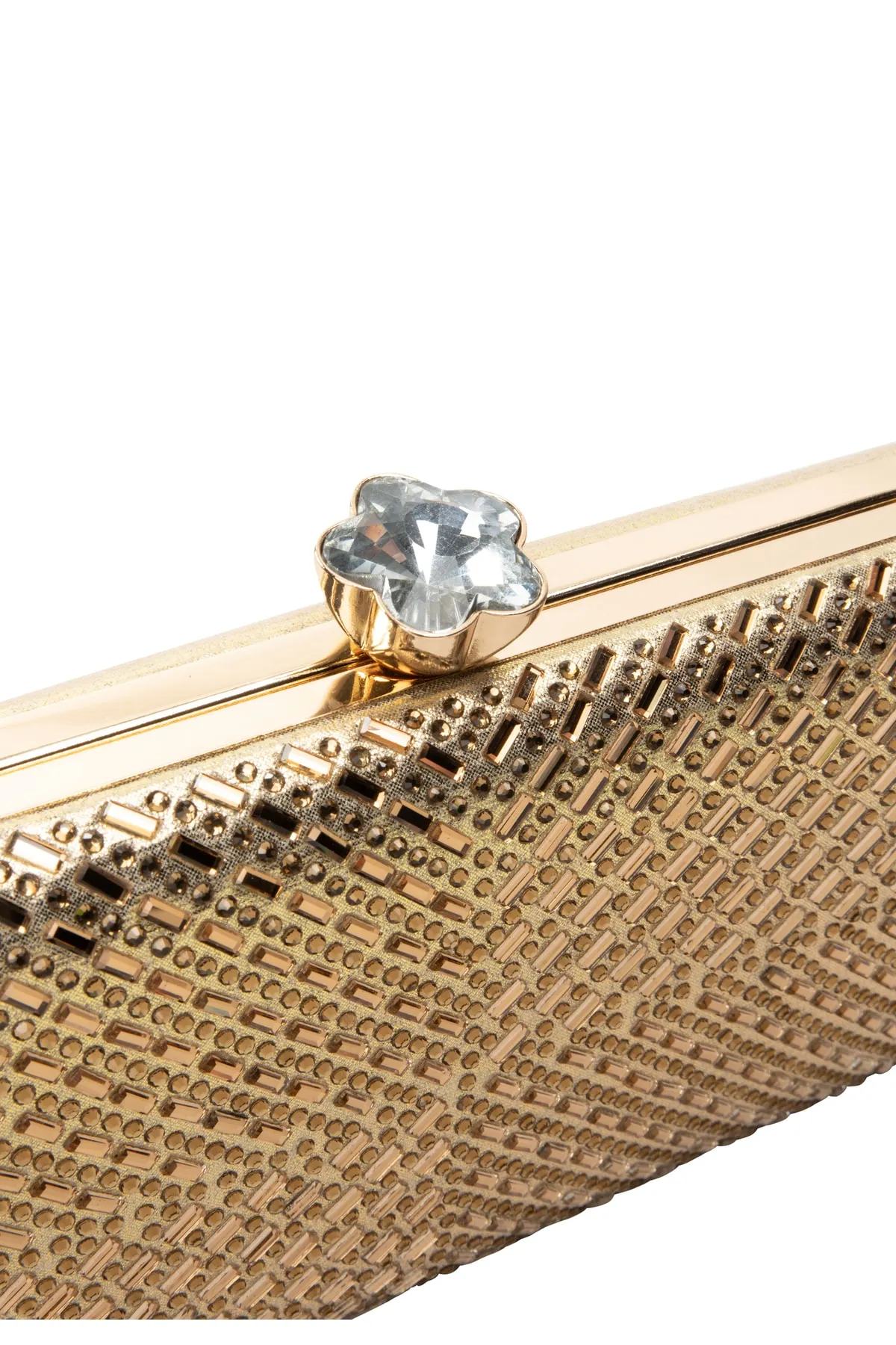 Faina  Clutch - Goldfarben - Print