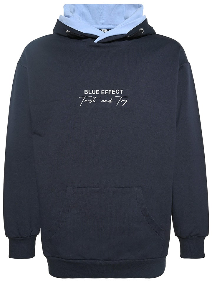 Blue Effect Hoodie in Dunkelblau günstig kaufen