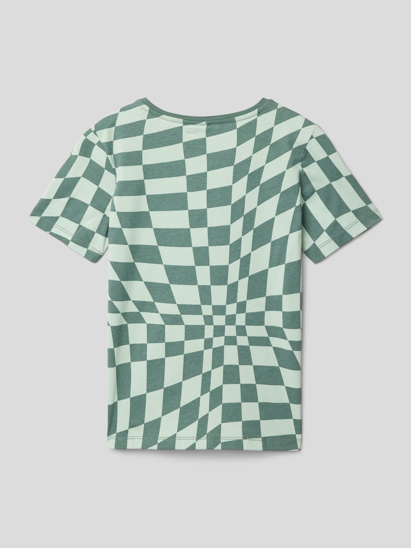 T-Shirt mit Allover-Muster in schilf