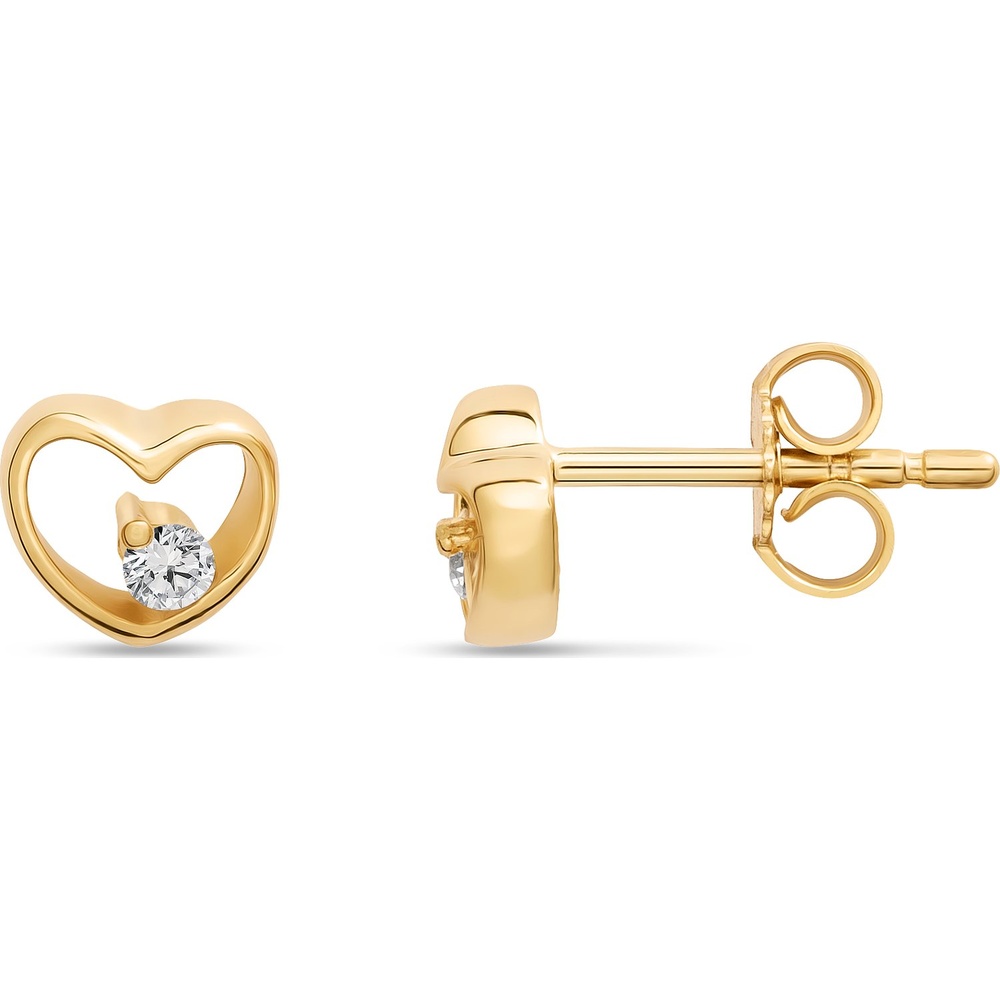 FAVS Boucles d'oreilles à fermoir à poussette 375 Or jaune Boucles d'oreilles
