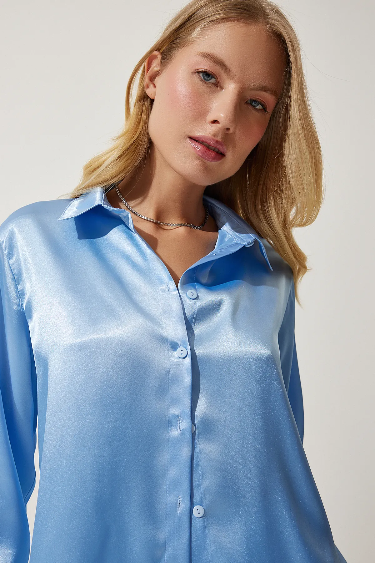 Happiness İstanbul  Hemde - Blau - Regular Fit