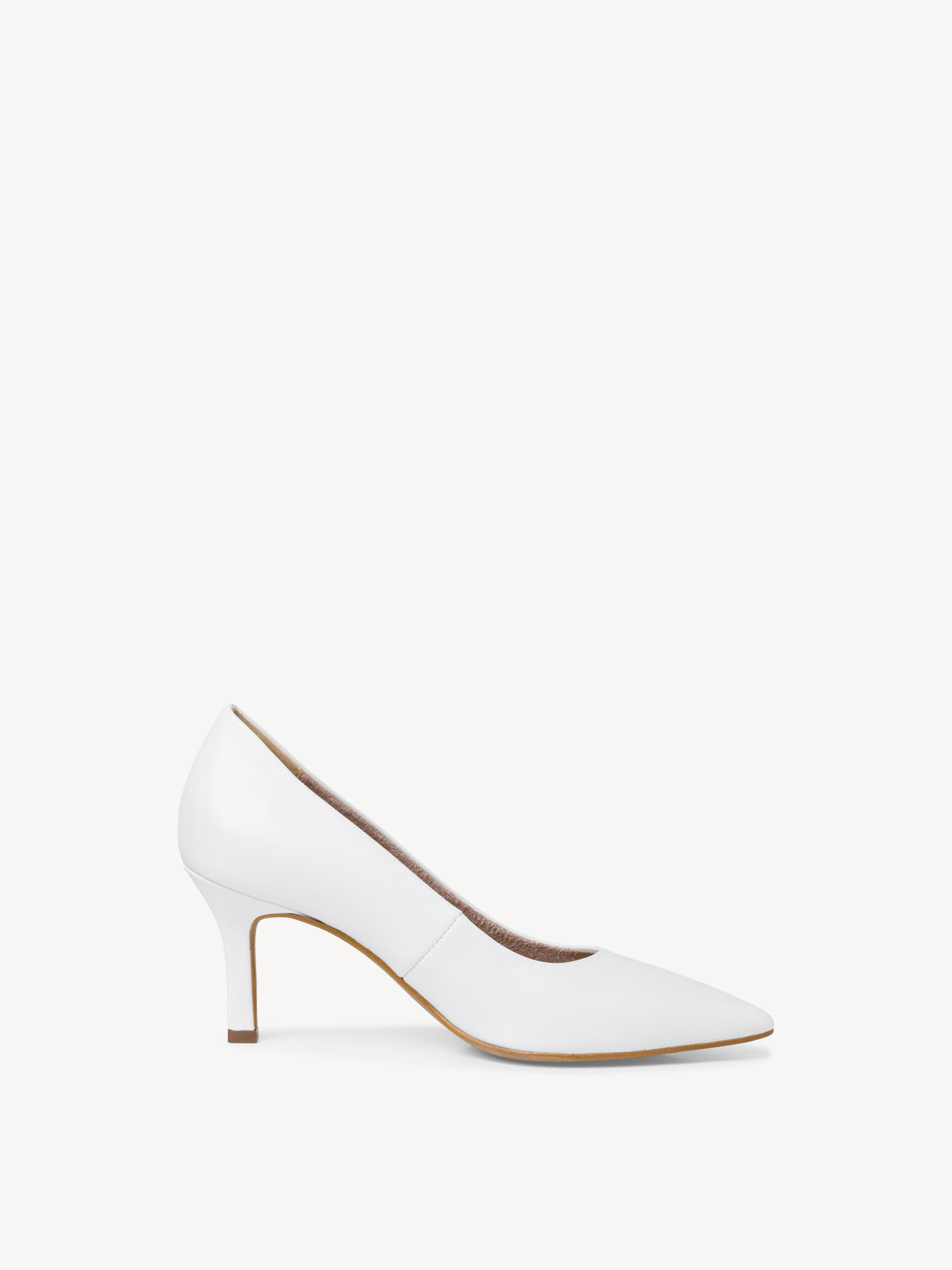 Escarpin en cuir - blanc