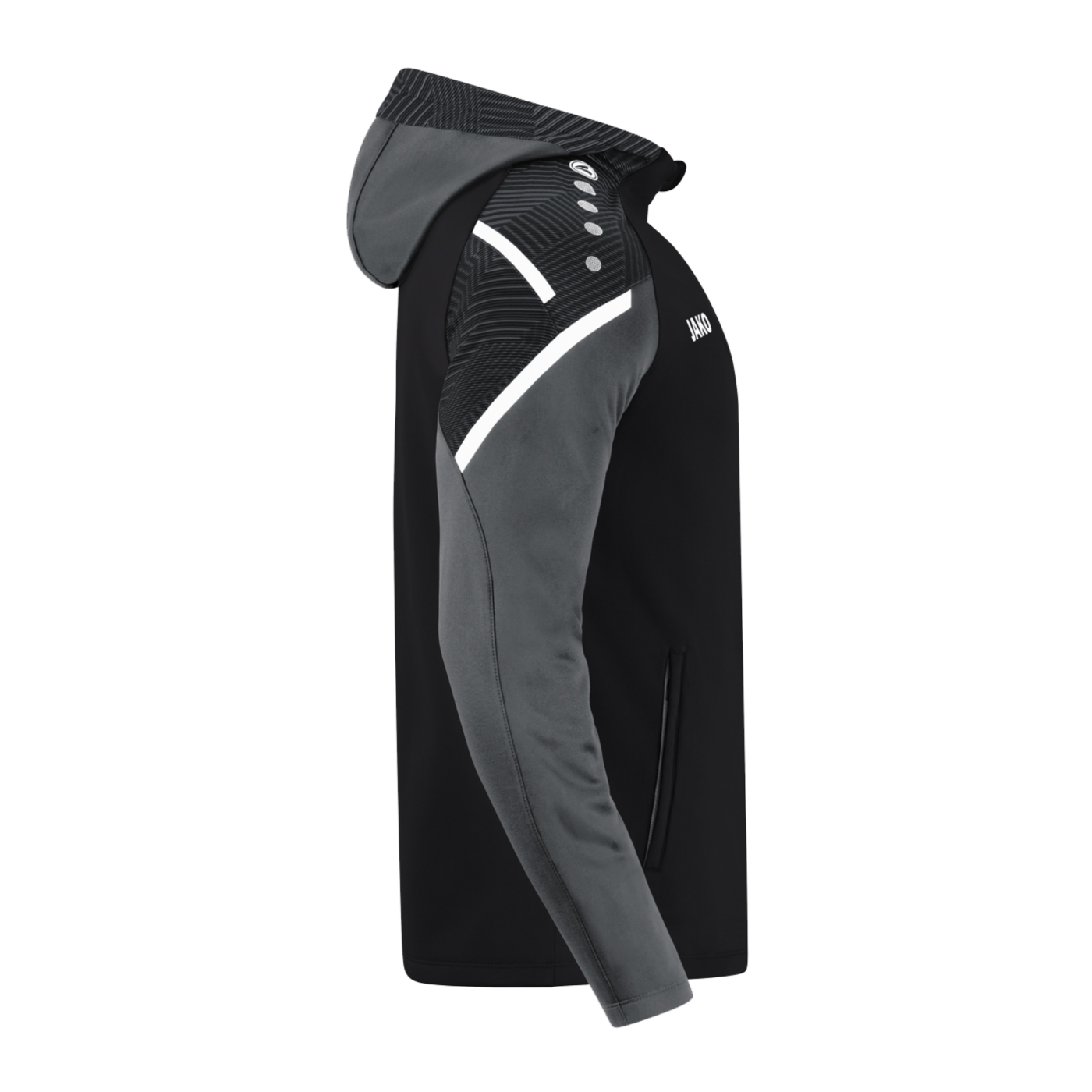 JAKO Performance Kapuzenjacke Schwarz F804