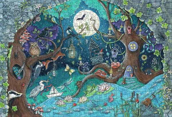 Holzpuzzle: Fantasy Forest