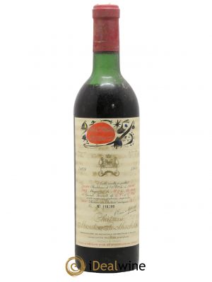 Château Mouton Rothschild 1er Grand Cru Classé  1969 - Lot de 1 Bouteille