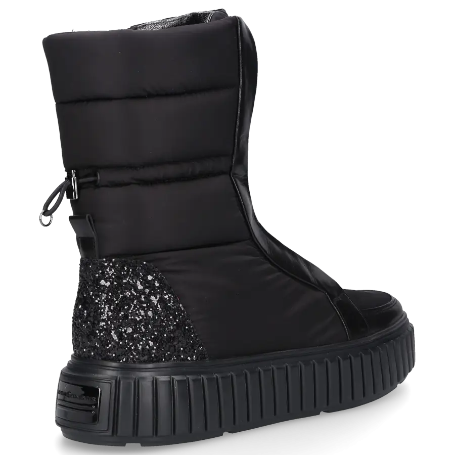 Kennel & Schmenger - Schnürstiefeletten 25450 Kalbsleder Textil - schwarz