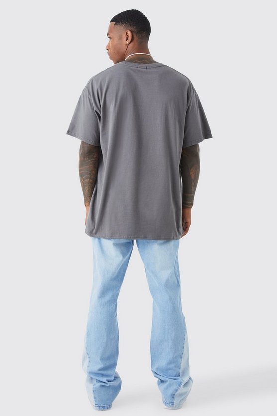 Oversize T-Shirt mit Homme Print