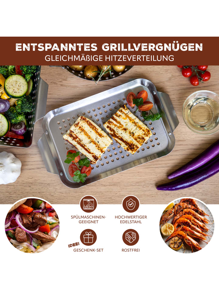 bremermann 2-er-Set Grillplatte günstig kaufen onesize