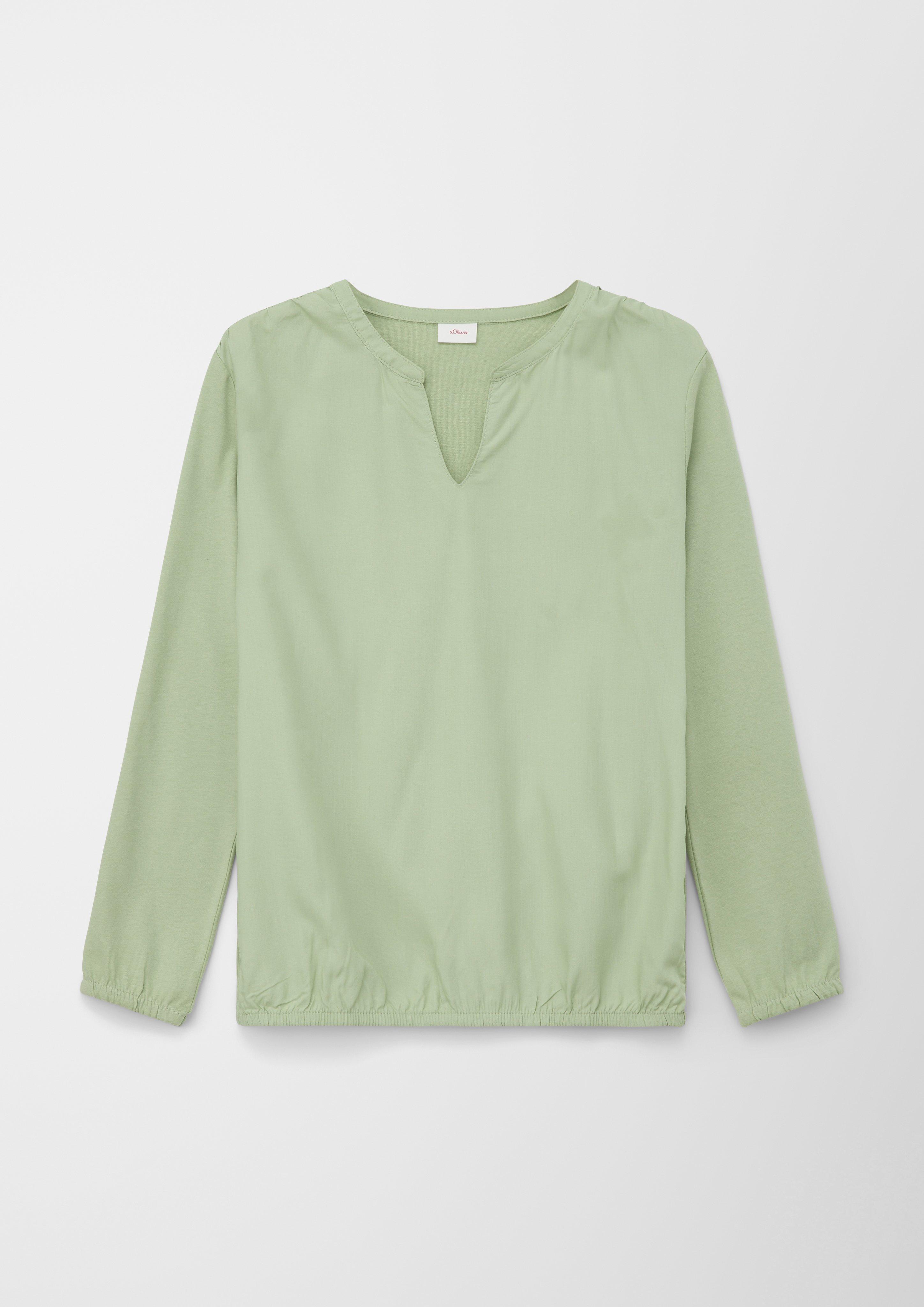 Langarmshirt aus Baumwolle und Viskose   2119785-7360