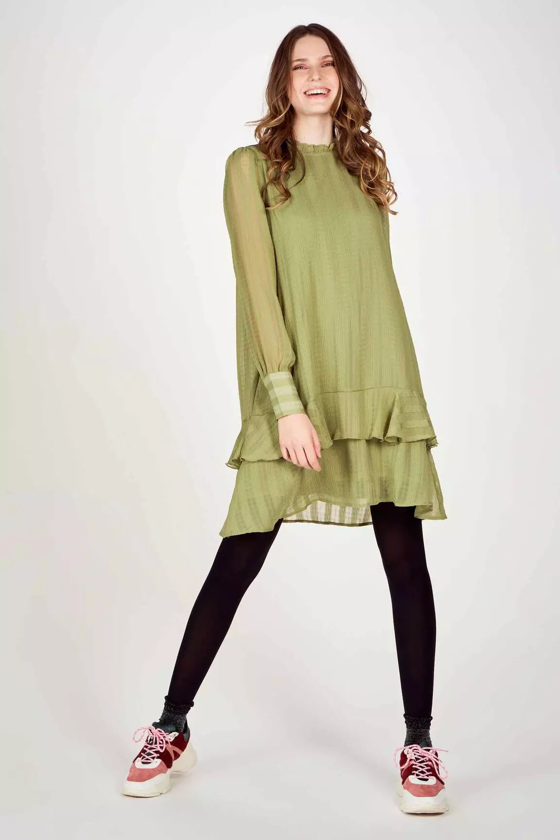 Vero Moda Robes Mi Longues Femme couleur vert