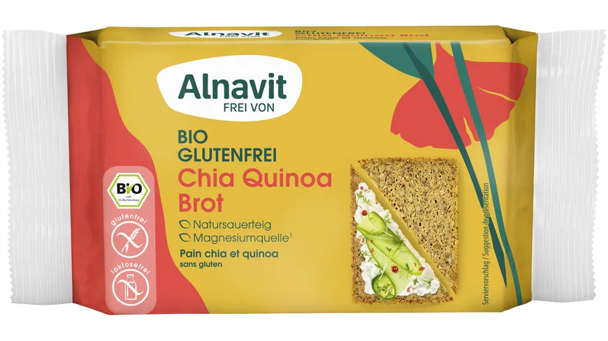 Alnavit Bio Chia Quinoa Brot glutenfrei 250 g