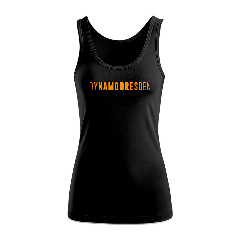 Damen Tank Top Schriftzug schwarz