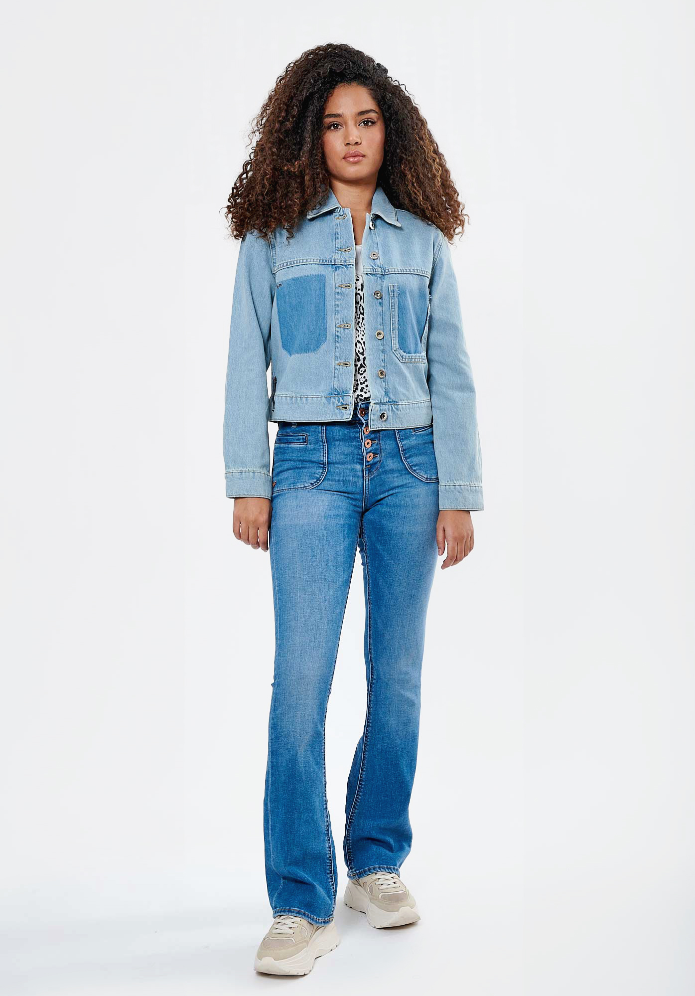 BABET  Veste en jean Femme en 100% coton