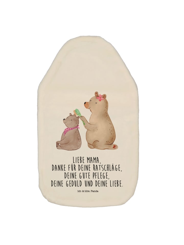 Mr. & Mrs. Panda Wärmflasche Bär Kind mit Spruch in Weiß günstig kaufen onesize