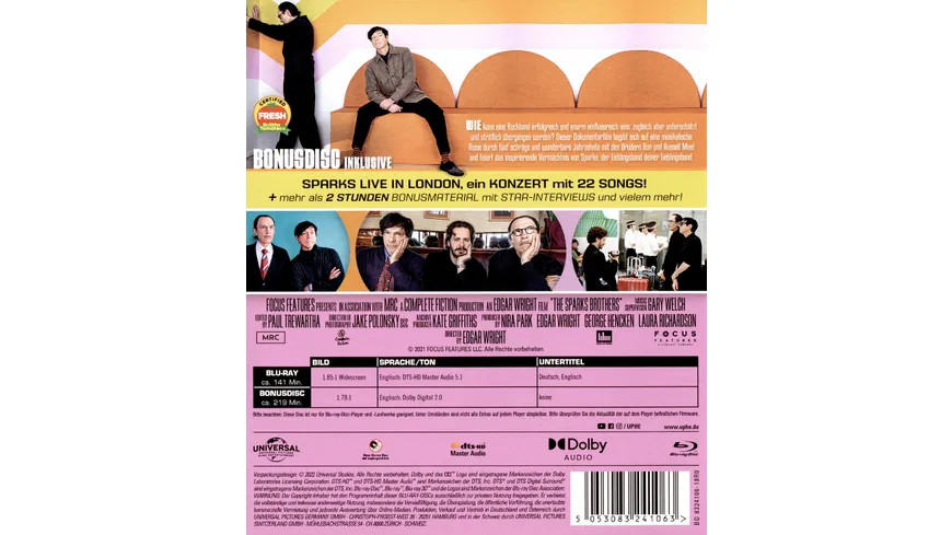 THE SPARKS BROTHERS - 2-Disc Special Edition (OmU)