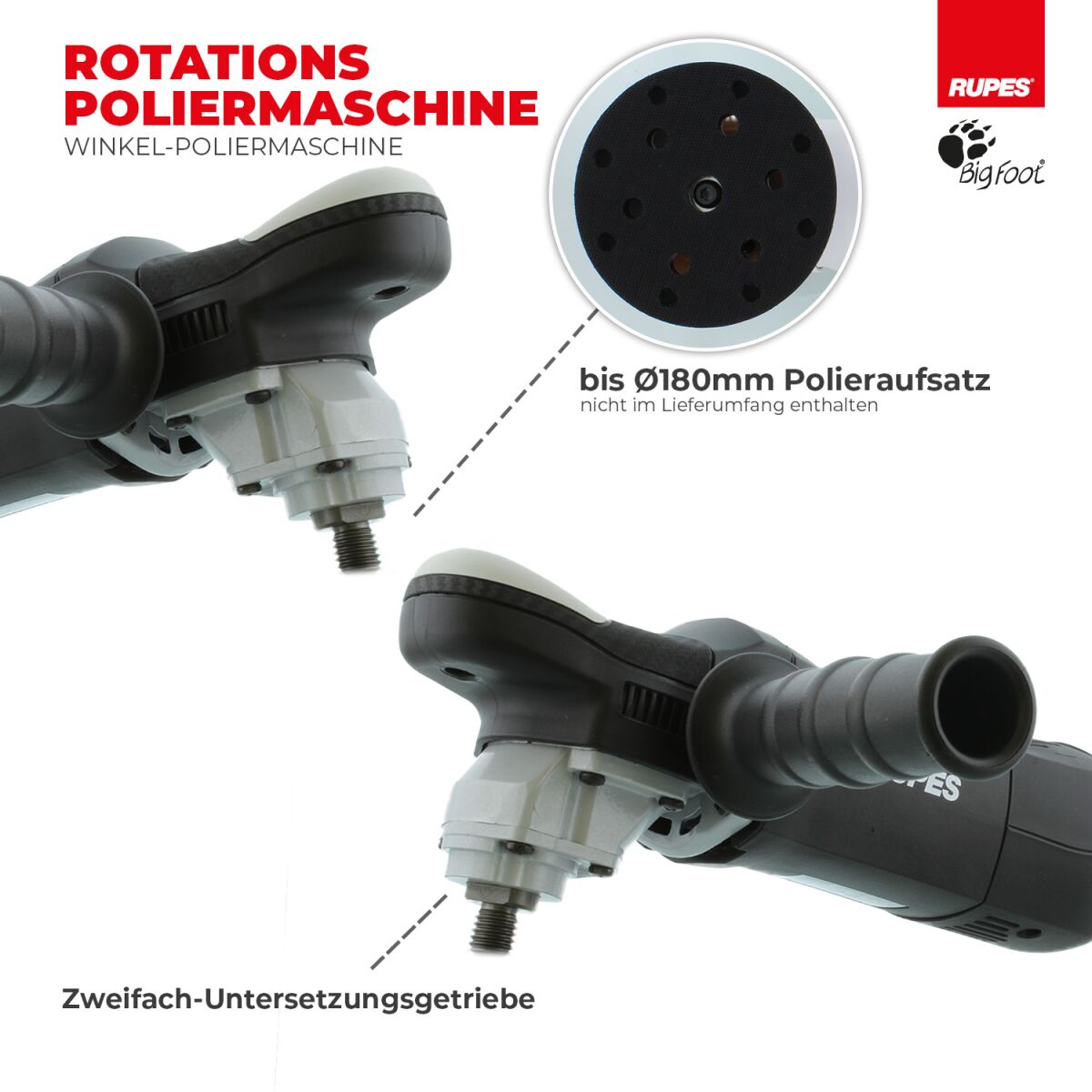 Rupes BigFoot LH18ENS Rotationspoliermaschine
