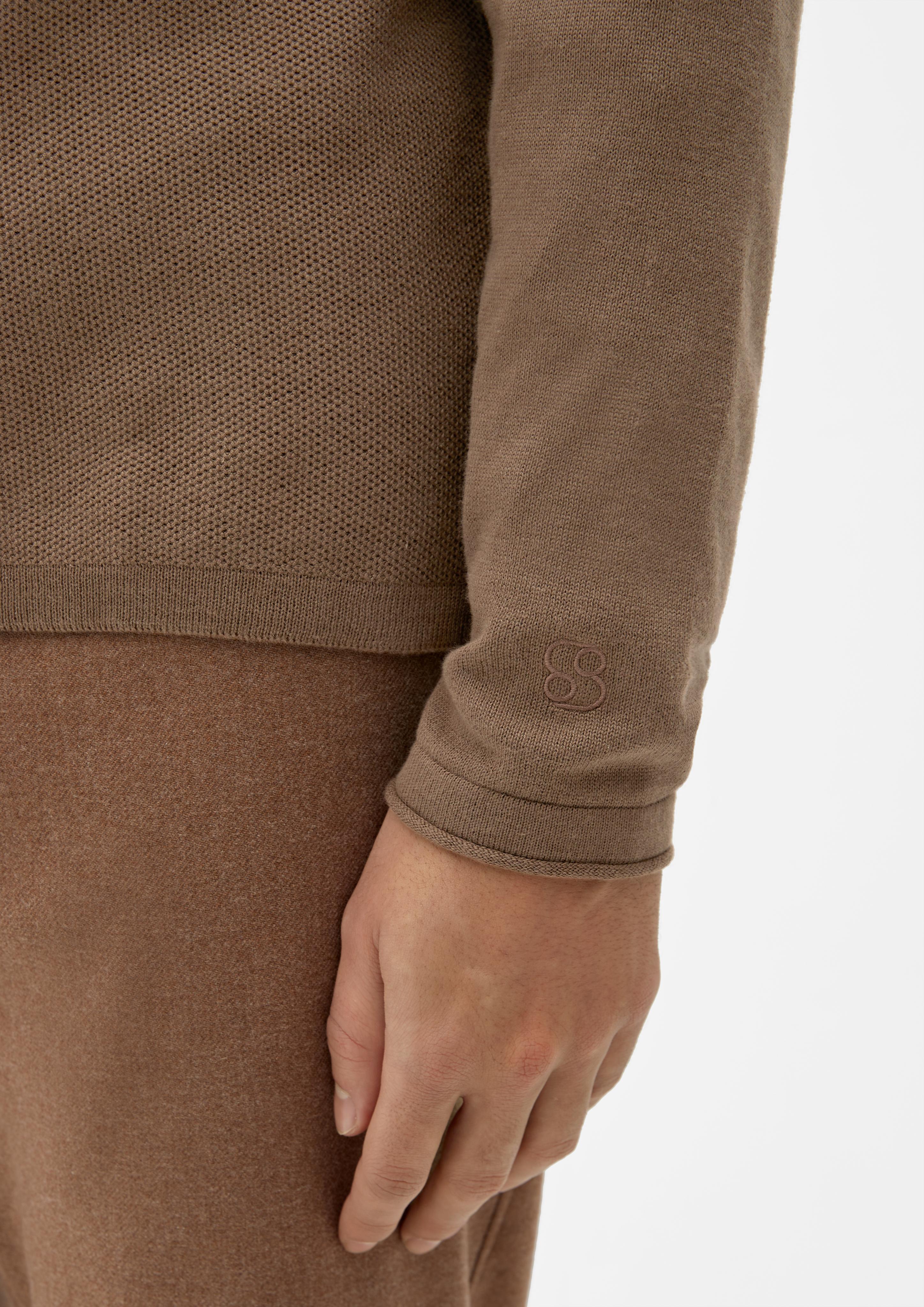 Strickpullover mit Rollsäumen  2124551-8613