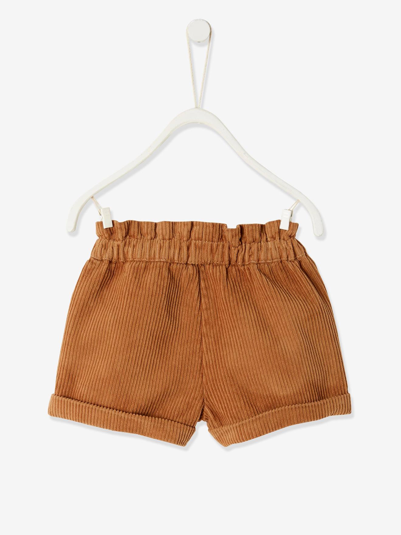 Vertbaudet Mädchen Baby Cord-Shorts - marine
