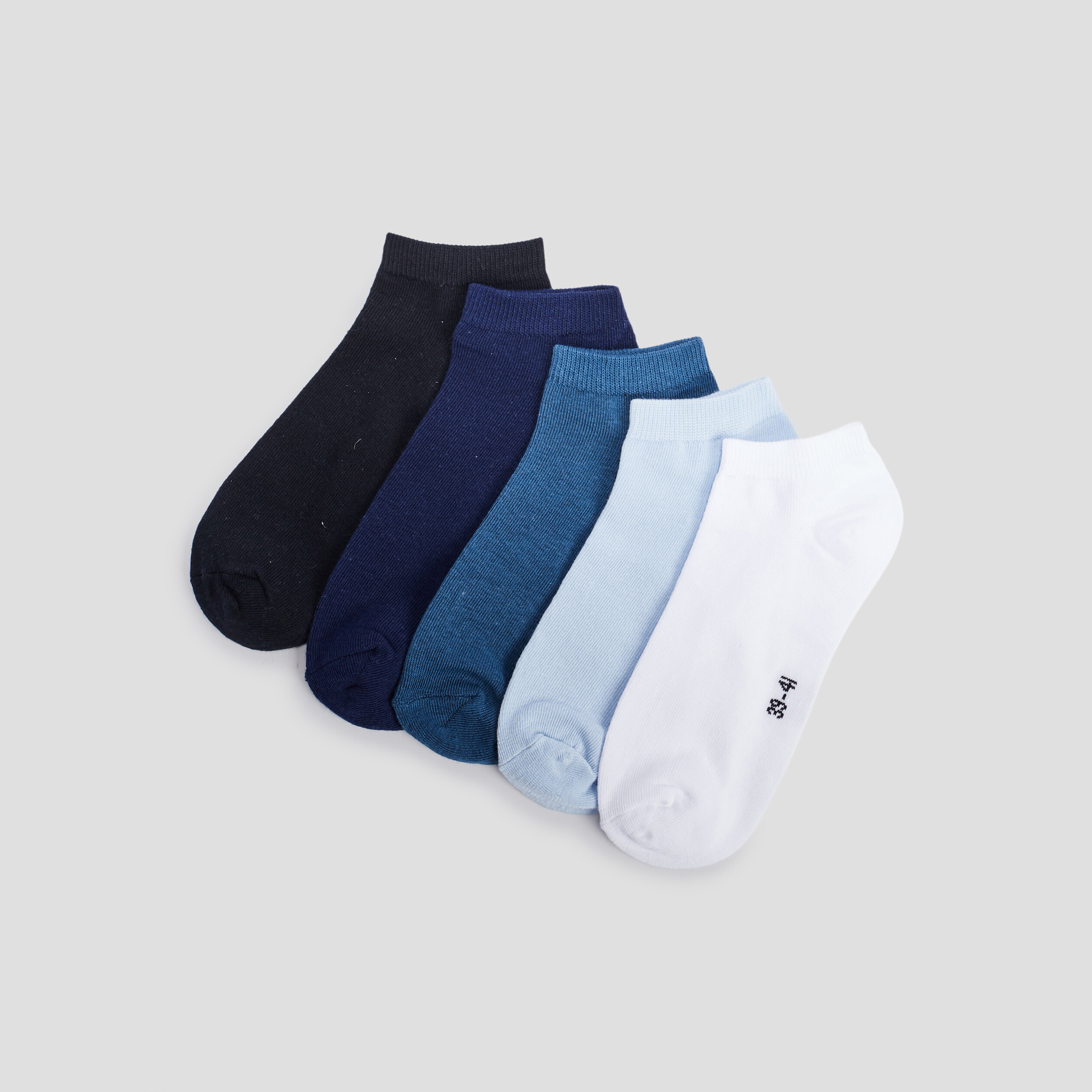 Socquettes bleu femme | La Halle