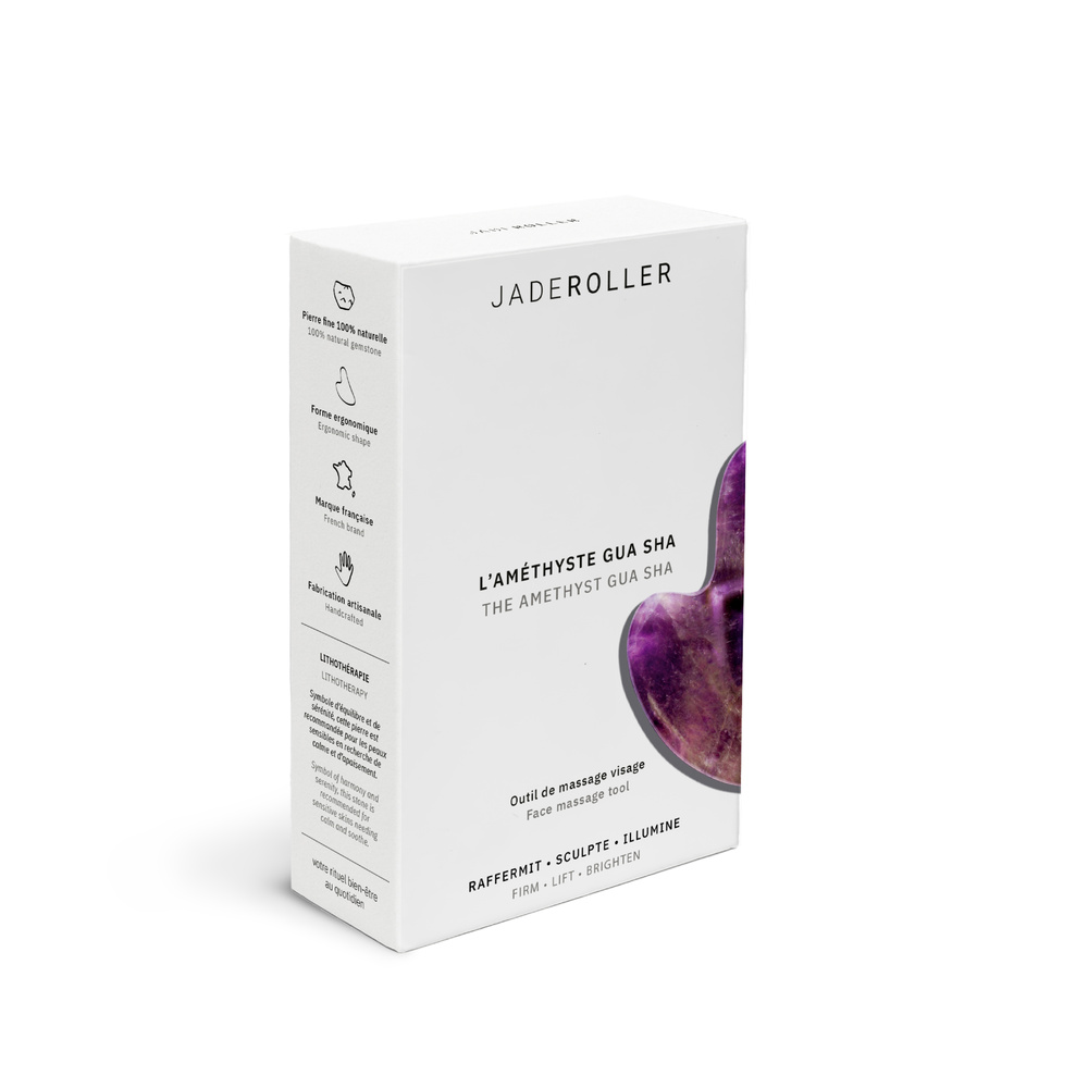 Jade Roller Le Gua Sha Améthyste Pierre de massage