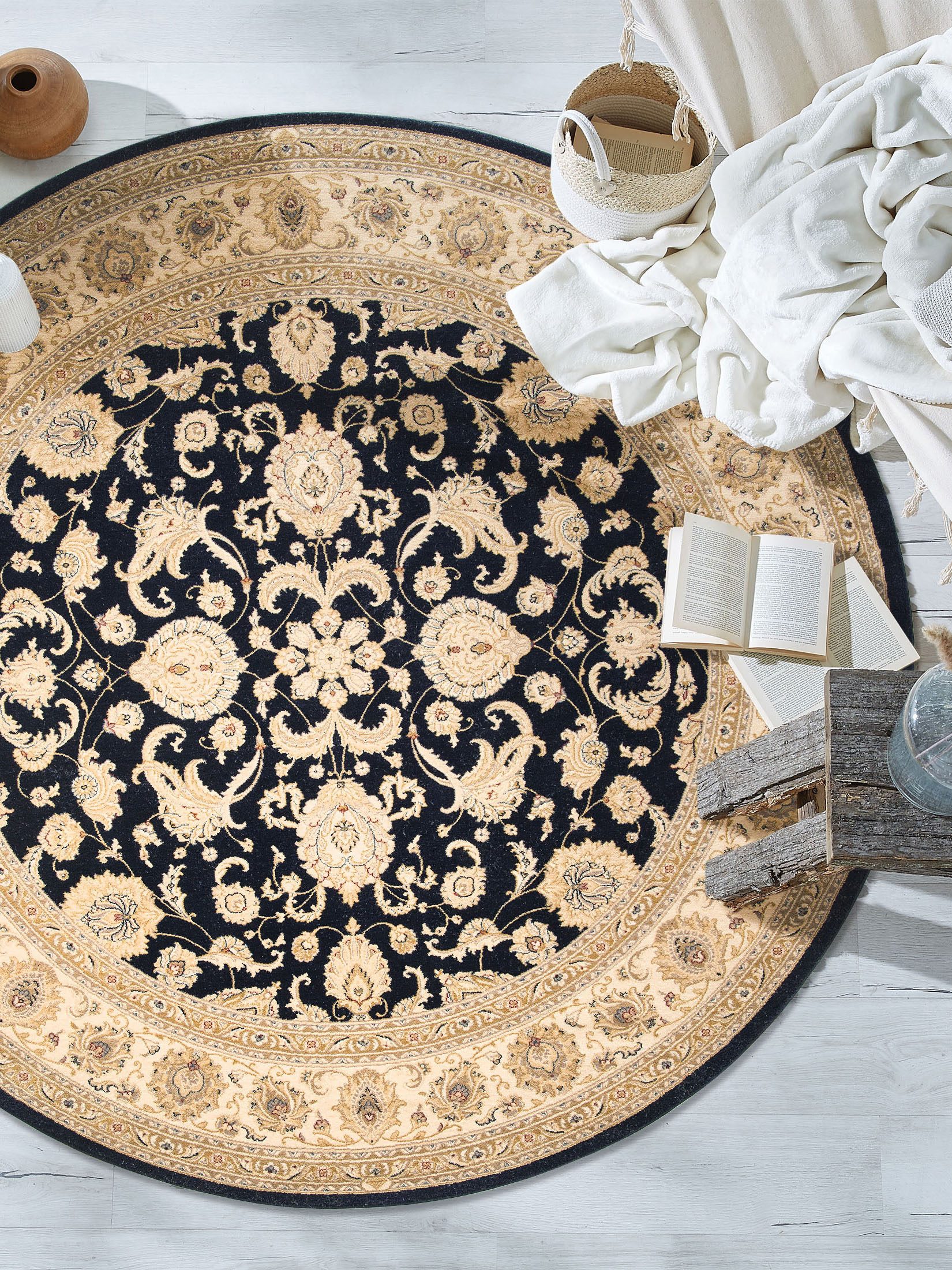 Onyx Orient-Teppich, Blau