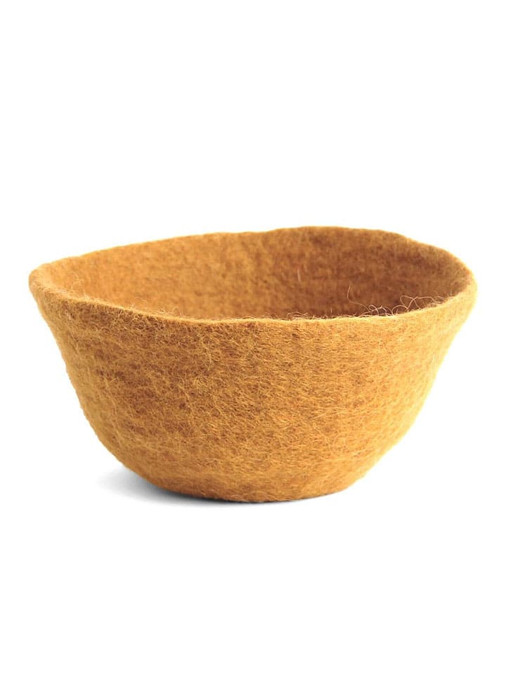 FILZLIG Dekoschale in Gelb - (H)9 x Ø 15 cm günstig kaufen onesize