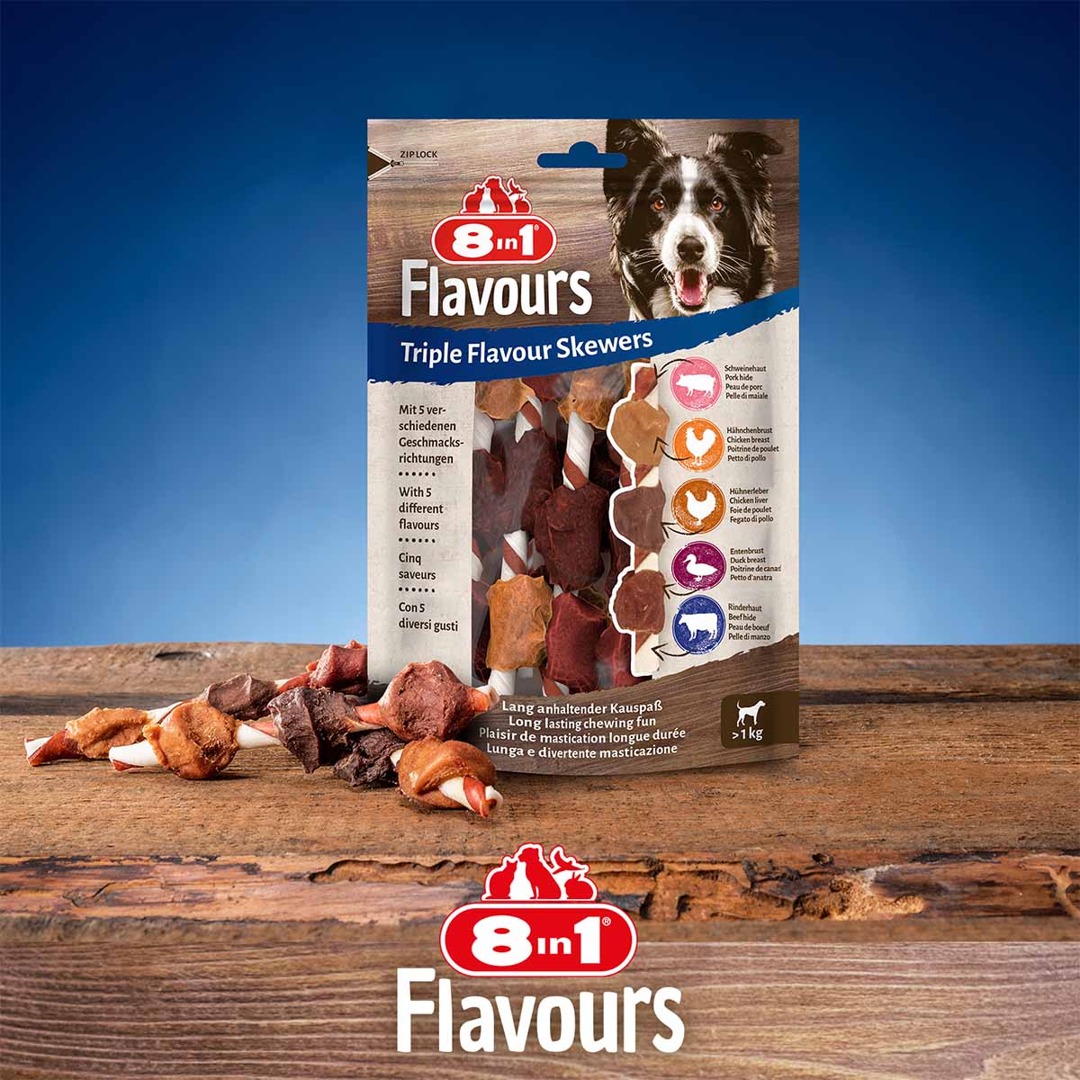 8in1 Triple Flavour Skewers günstig kaufen bei ZooRoyal