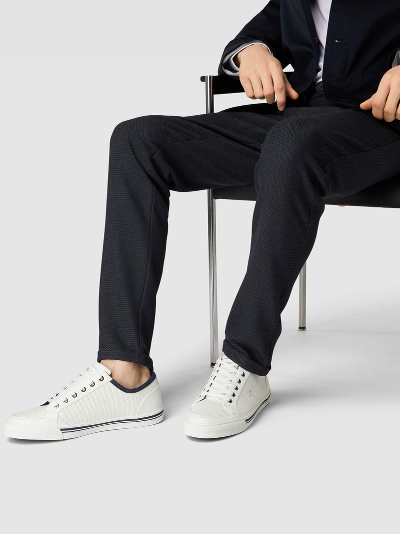 Sneaker mit Label-Stitching Modell 'Vegas Ice' in weiß