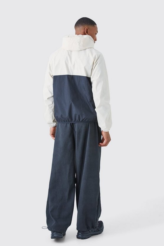Peached Oversized Parachute Pants