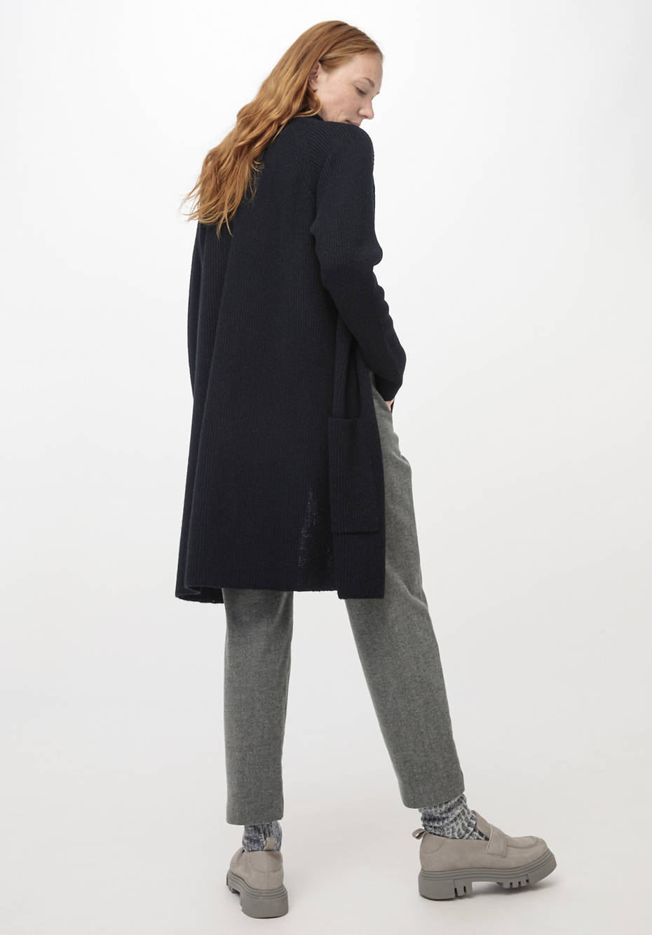 Strickjacke aus reinem Baby-Alpaka
