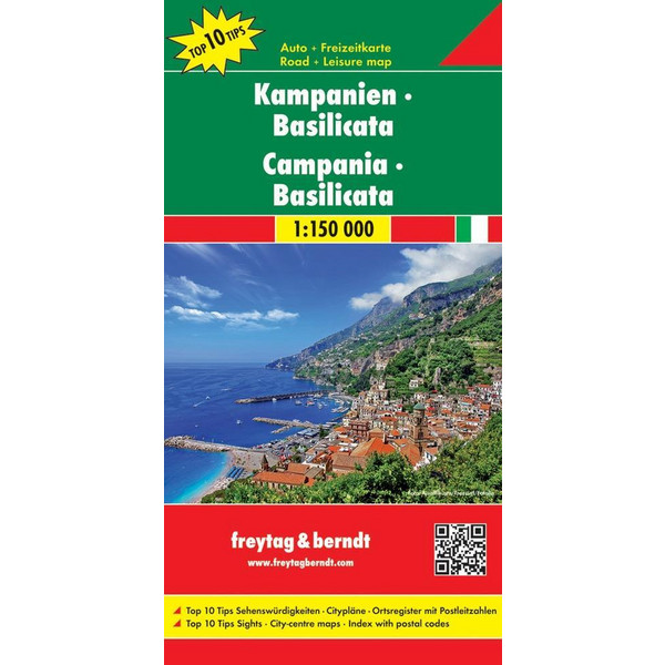 Kampanien - Basilicata 1 : 150 000 - Straßenkarte