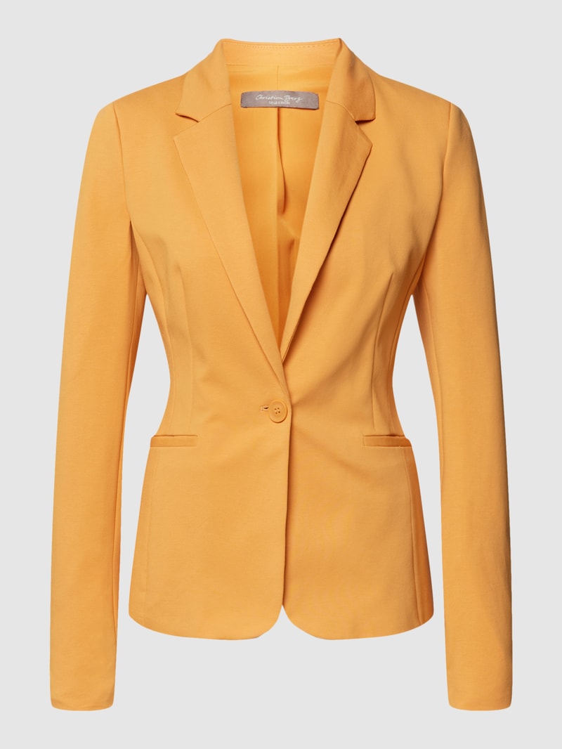 Blazer mit Knopfverschluss in orange